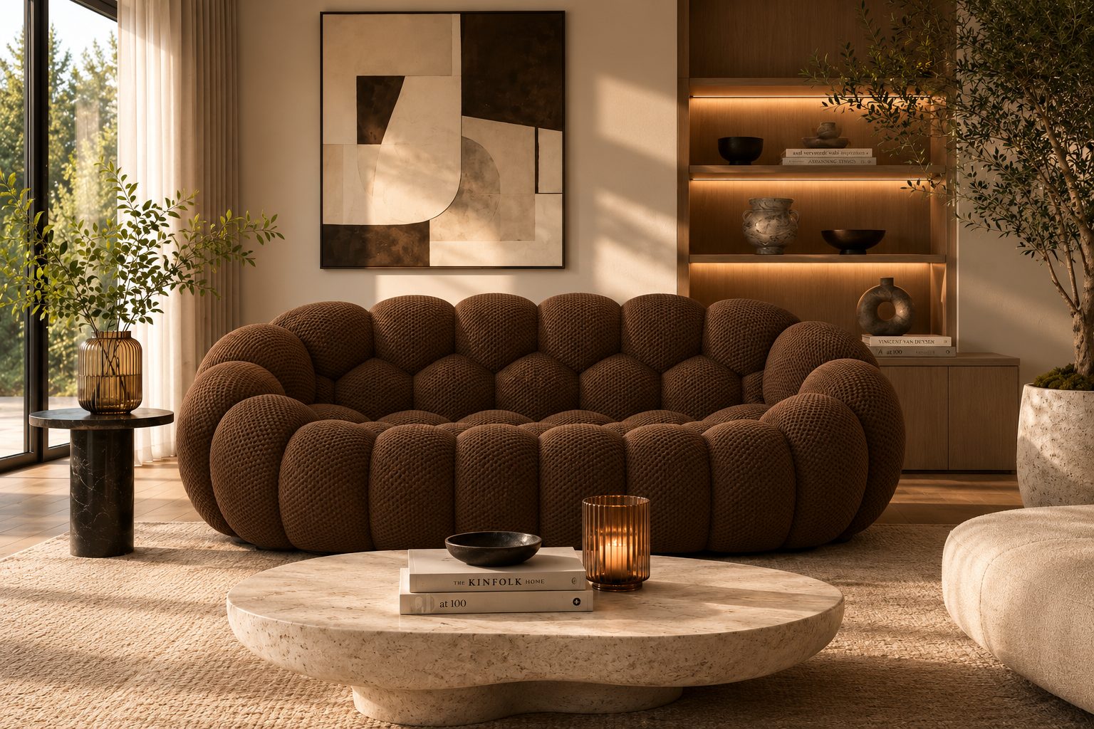 Cloud Couch™ Bubble Sofa - 2 Seater - Brown