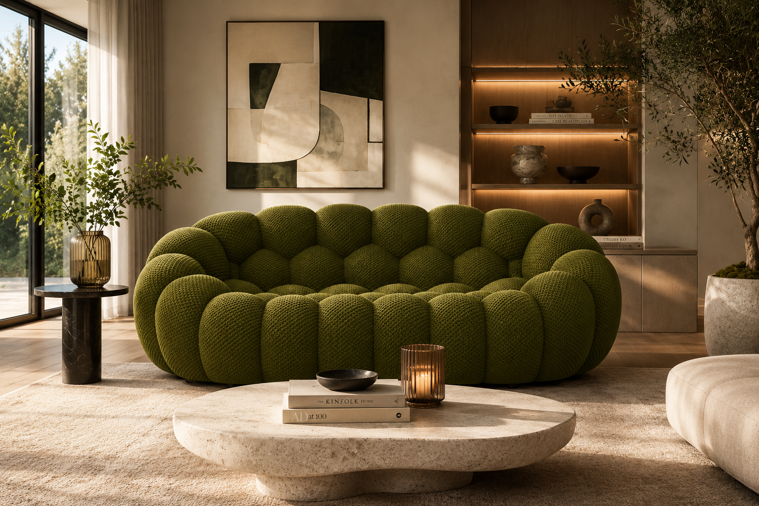 Cloud Couch™ Bubble Sofa - 2 Seater - Green