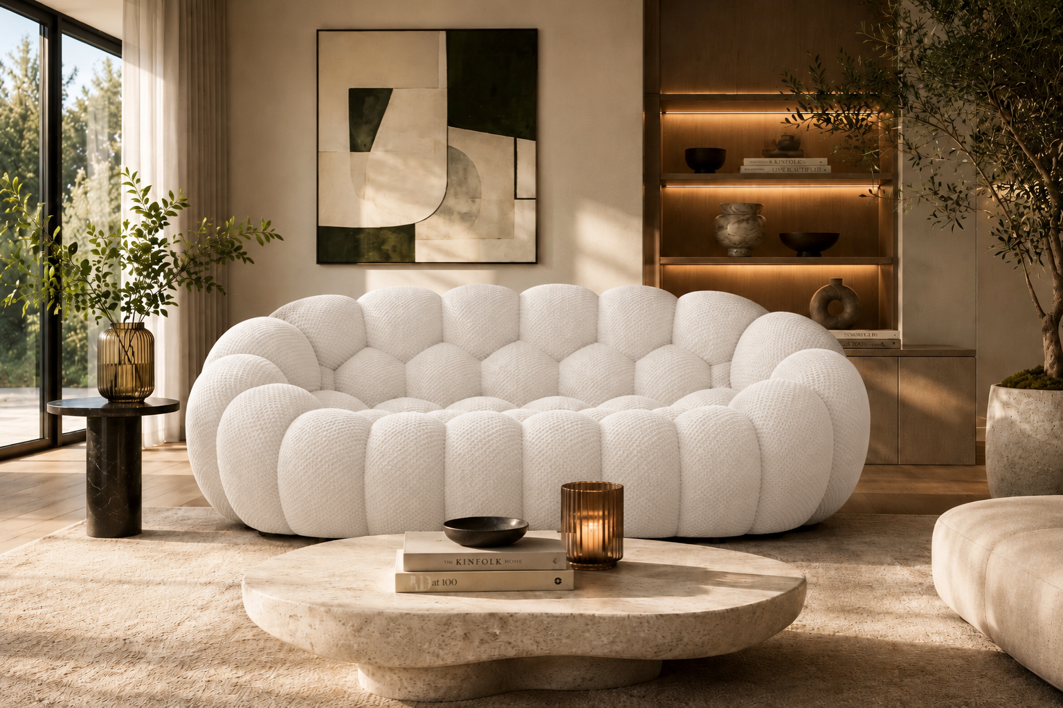 Cloud Couch™ Bubble Sofa - 2 Seater - White